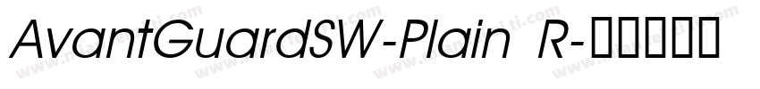 AvantGuardSW-Plain R字体转换
